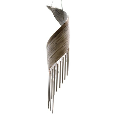 Whitewash Coconut Leaf Wind Chimes