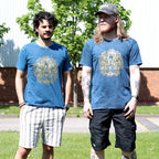 Hamsa Blue Stone Washed T-Shirt  X Large