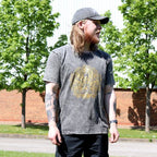 Hamsa Stone Washed T-Shirt - Dark Grey -  XLarge