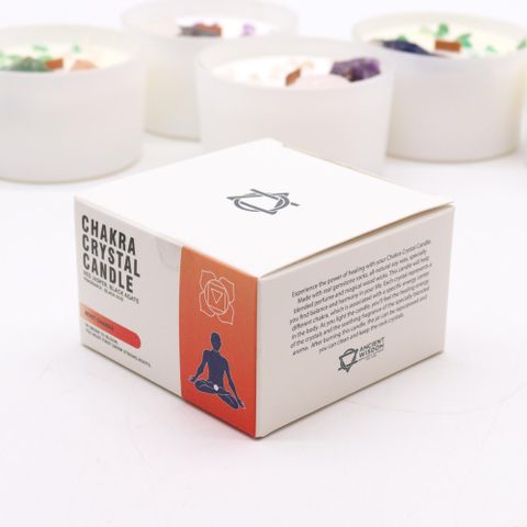 Root Chakra  Crystal Candle