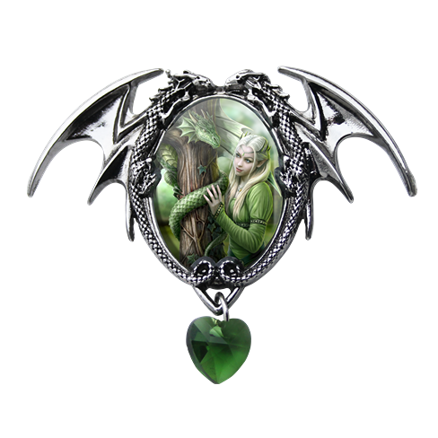 Kindred Spirits - Anne Stokes Enchanted Cameos Necklace