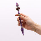 Amethyst Shiva Lingam Magic Wand | Success & Spiritual Power | 19.5cm
