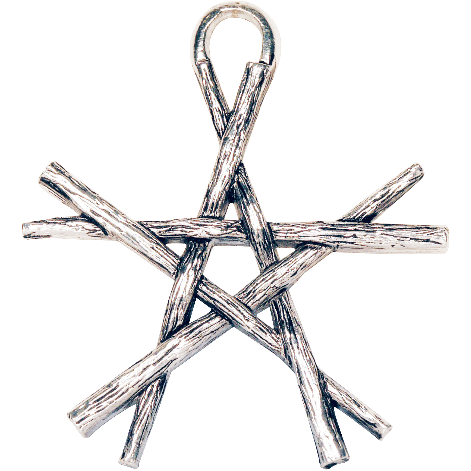 Pentagram of Wands Pendant Necklace — Magickal Pentagrams Collection