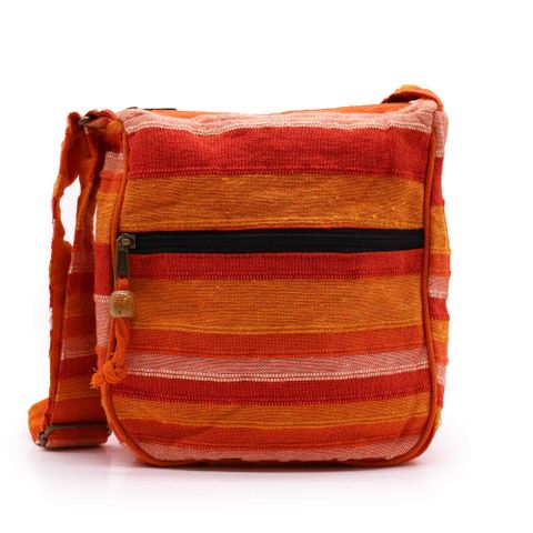 Nepal Sling Bag with Adjustable Strap Sunrise Orange