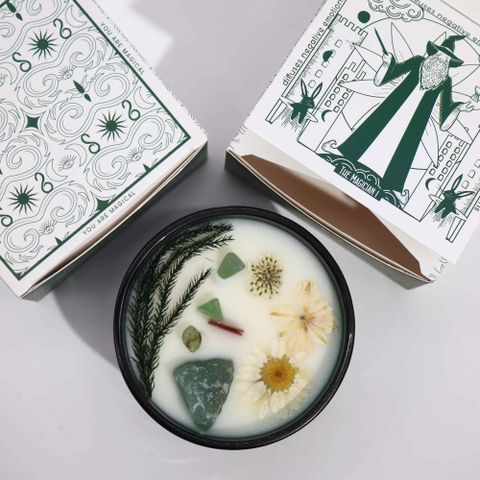 The Magician Hop Hare Crystal Magic Flower Candle