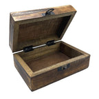 White Medium Ceramic Glazed Wood Box