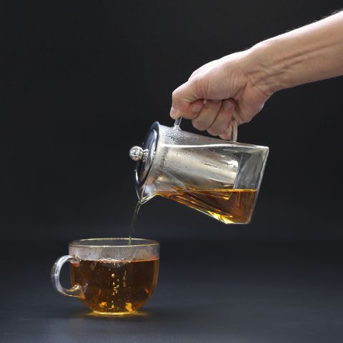 Tower Shape Glass Infuser Teapot 780ml