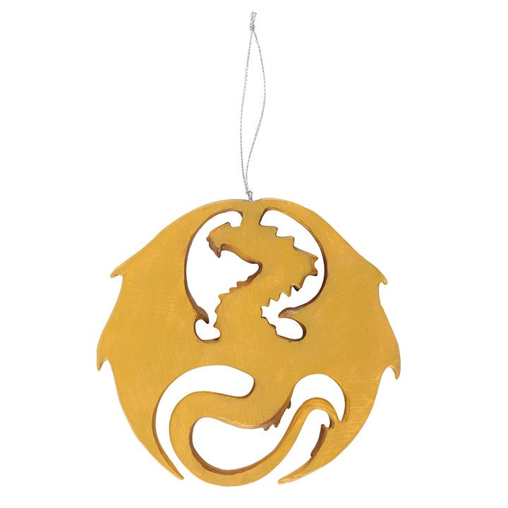 Eleanoras Dragon Medal Hanging Ornament by Anne Stokes 