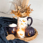 Eleanoras Autumn Magic Harvest Moon Print Ceramic Flower Jug 