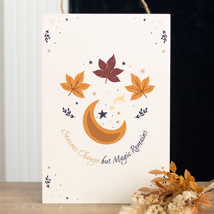 Eleanoras Seasons Change but Magic Remains Hanging Sign 
