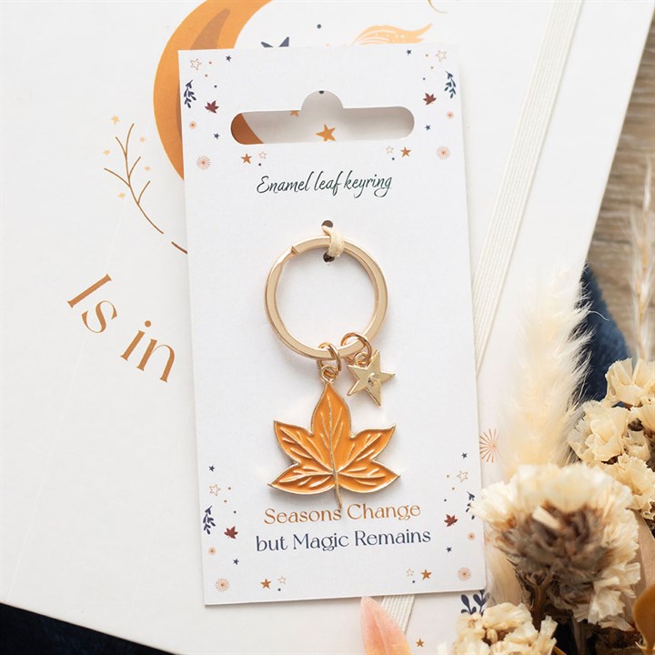 Eleanoras Autumn Magic Leaf Keyring Keyrings