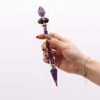 Amethyst Shiva Lingam Magic Wand | Success & Spiritual Power | 19.5cm