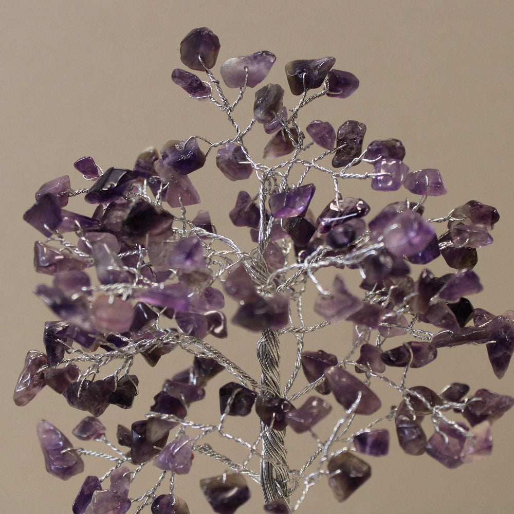 Amethyst Gemstone Tree with Organite Base - 160 Stone