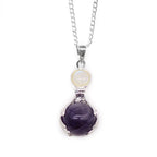 Amethyst Gemstone Healing Hands Pendant