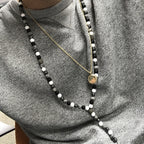 Angel Wing Grey Agate  Gemstone Necklace