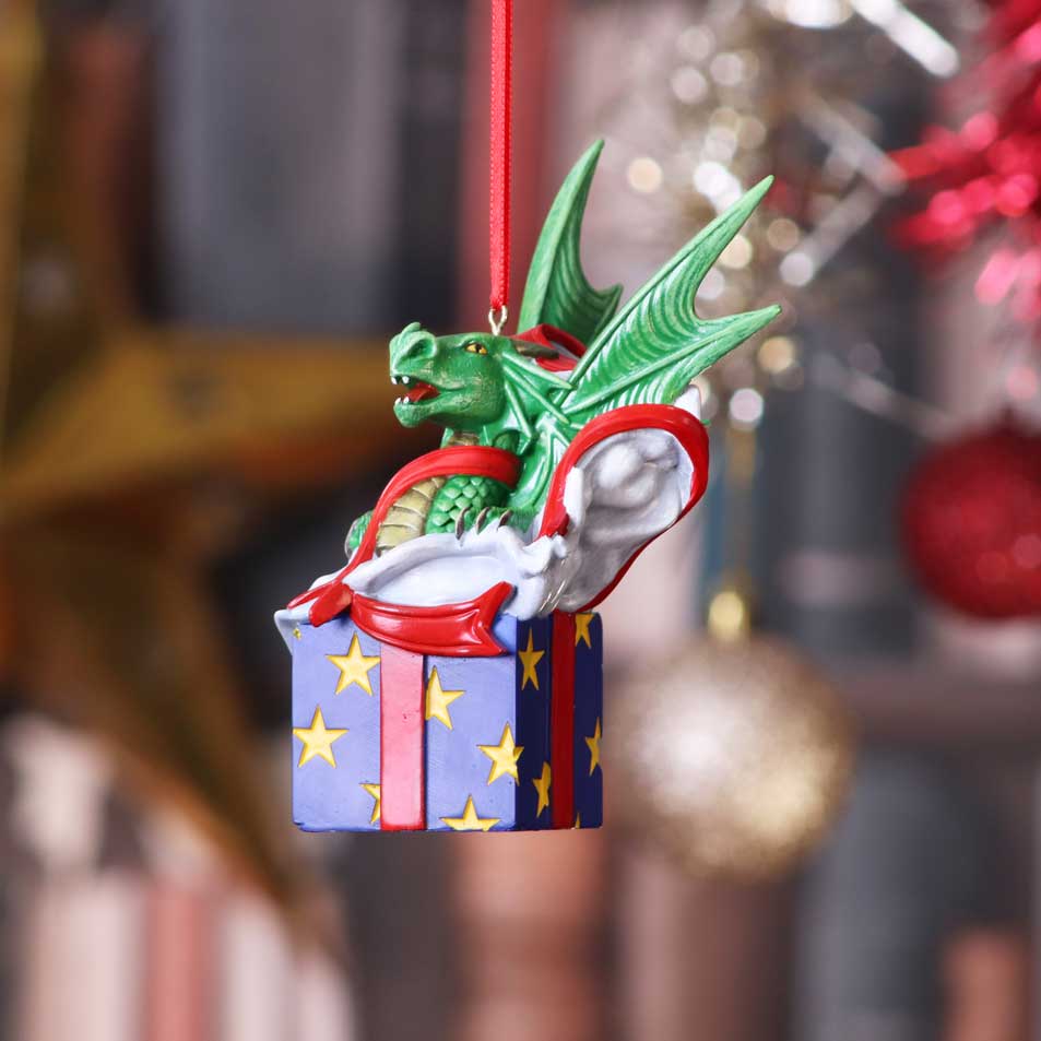 Anne Stokes Surprise Gift Dragon Hanging Ornament