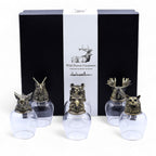 Mystical Creatures Antique Bronze Gift Set of 6 Glasses