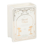White Book Shaped Vase