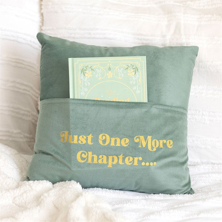 Eleanoras Just One More Chapter Cushion with Book Pocket 