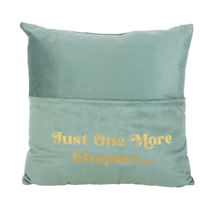 Eleanoras Just One More Chapter Cushion with Book Pocket 