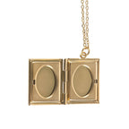 Eleanoras Book Shaped Locket Necklace in Gift Box 