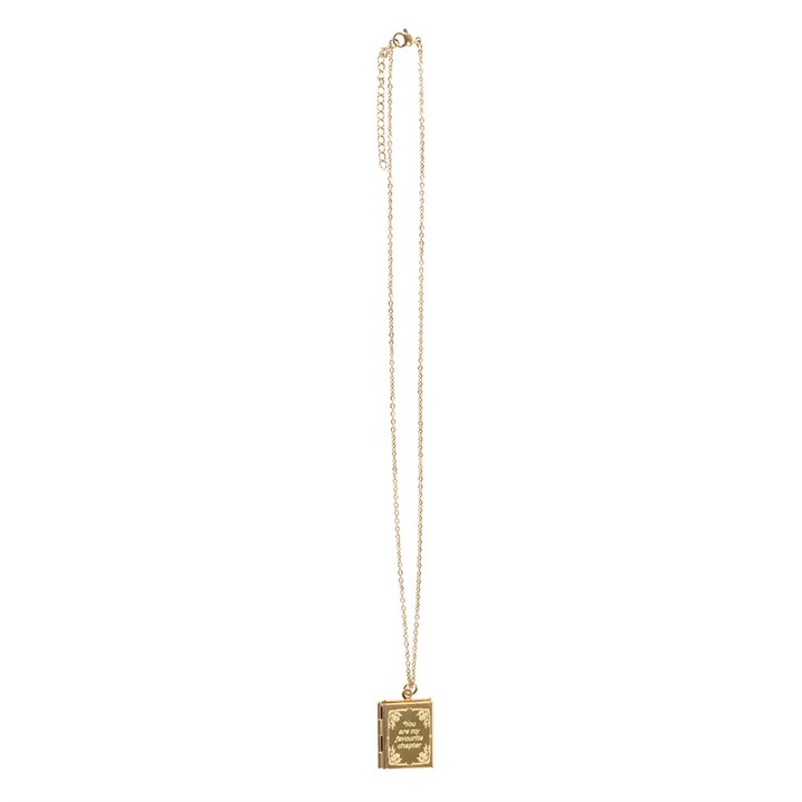 Eleanoras Book Shaped Locket Necklace in Gift Box 
