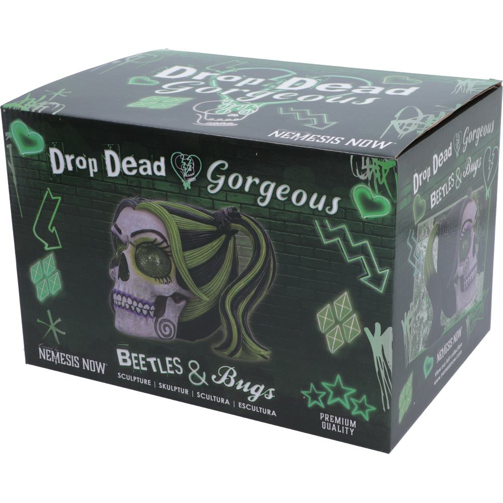 Drop Dead Gorgeous - Beetles and Bugs Skull Figurine