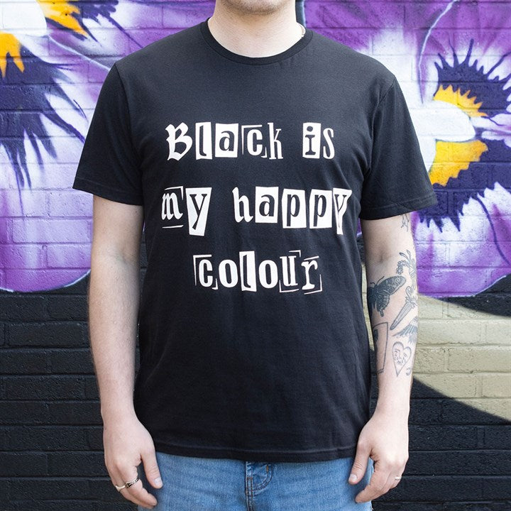 Eleanoras Black is My Happy Colour Unisex T-shirt Size XL 