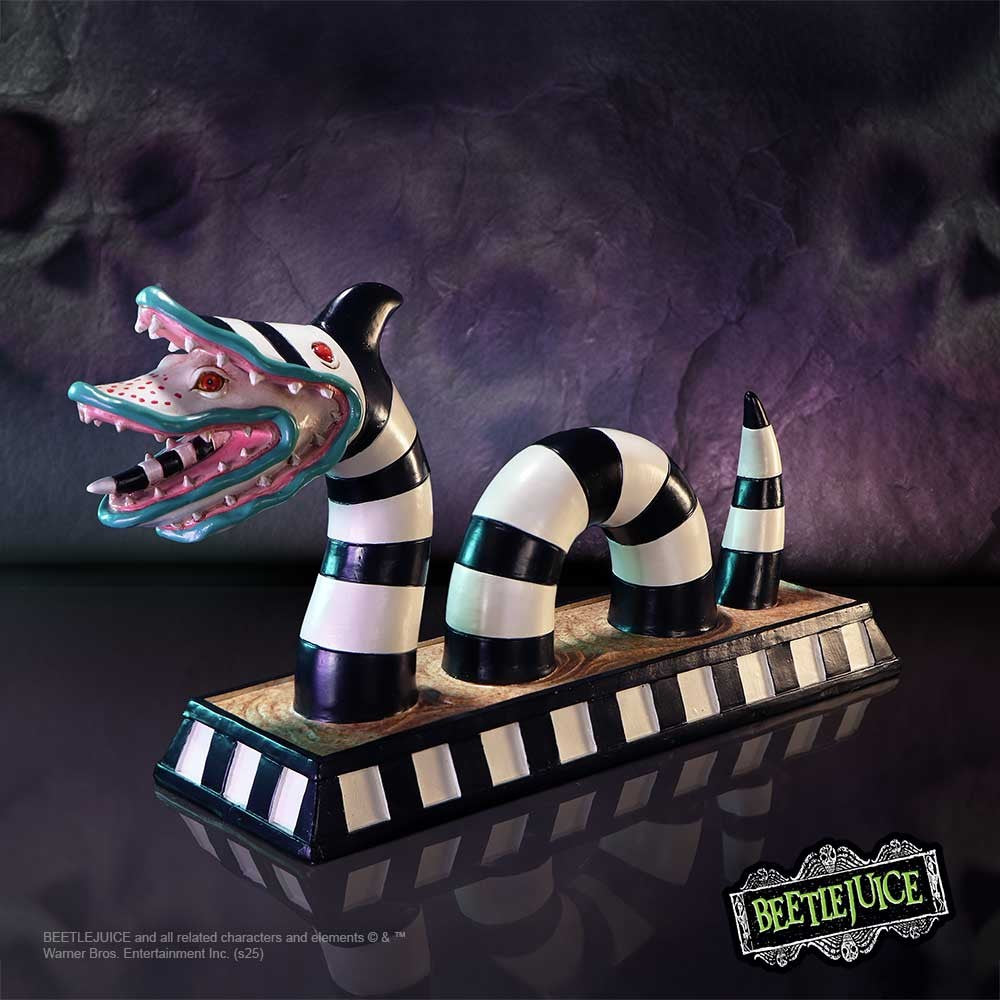 Beetlejuice Sandworm Figurine 15cm | Officially Licensed Tim Burton Collectible