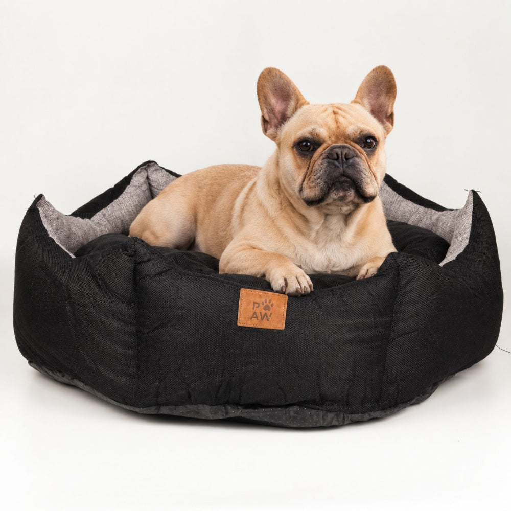 Black & Grey  Large Royal Crown Bed –  PAW
