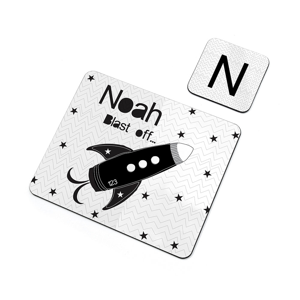 Space Rocket Placemat Set | Personalised