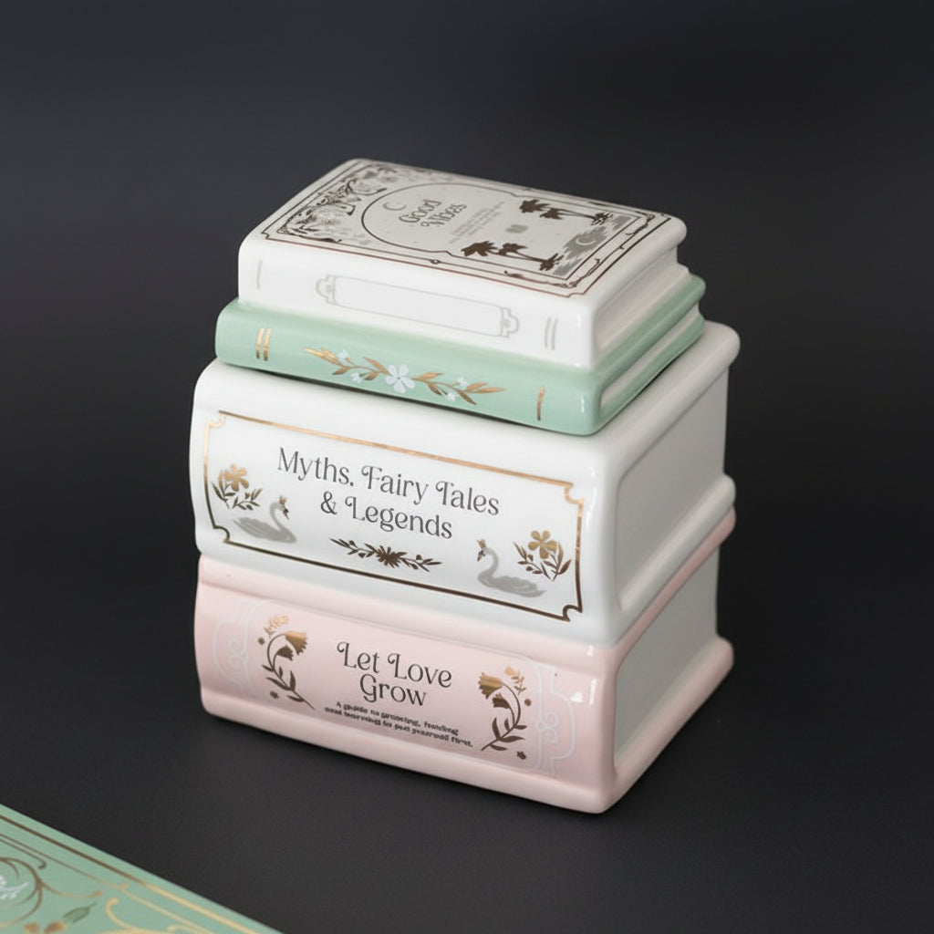 Eleanoras Book Stack Oil Burner 