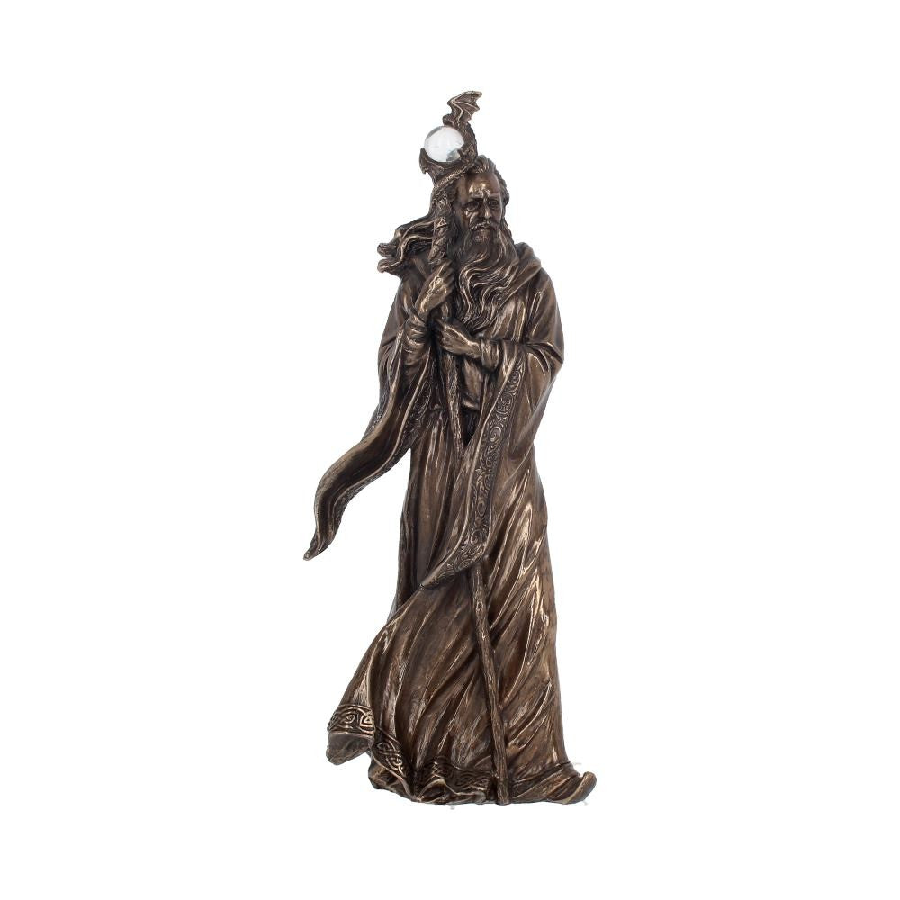 Merlin the Wizard Bronze Figurine | Arthurian Sorcerer Statue | Nemesis Now