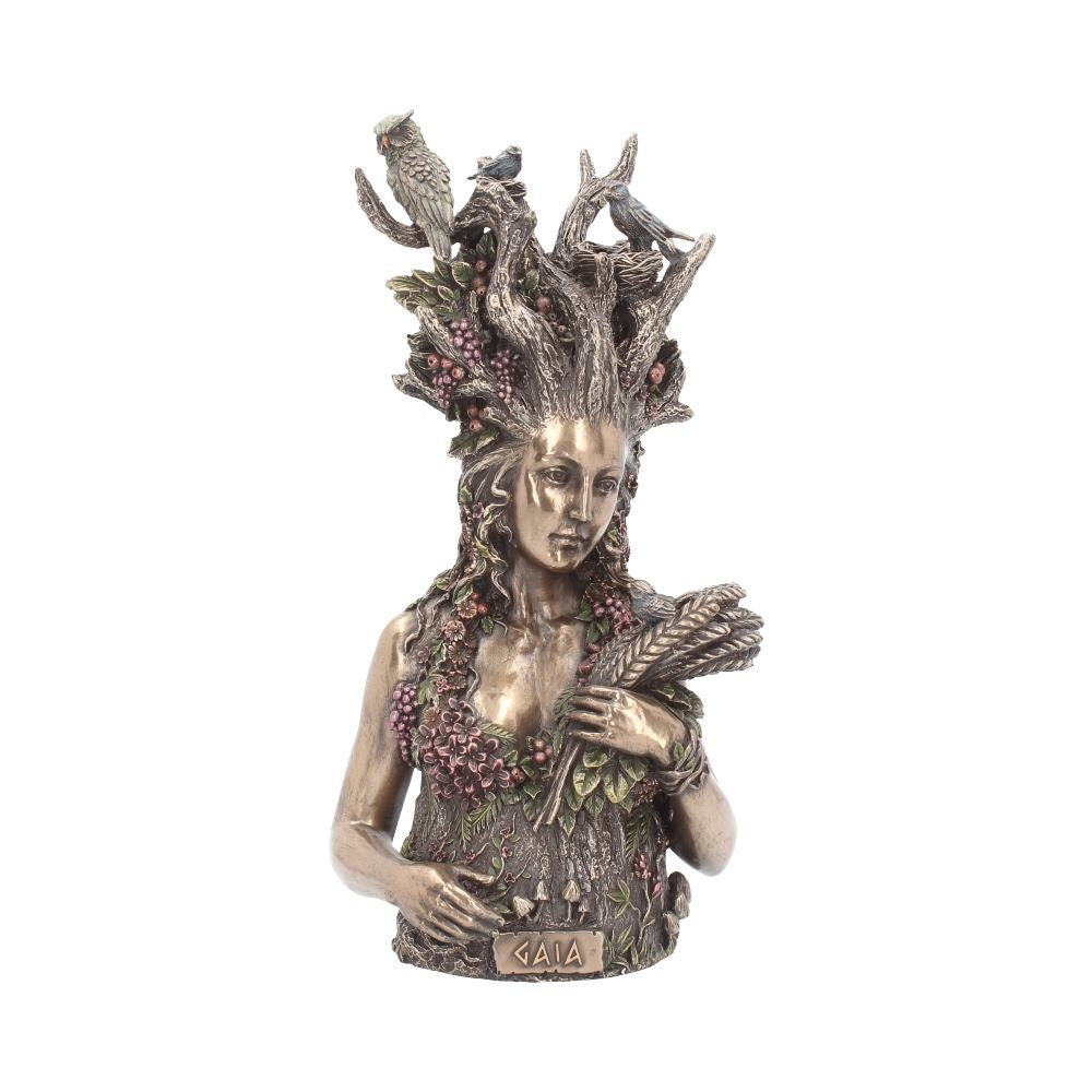 Gaia Mother Earth Bronze Bust 26cm | Greek Primordial Goddess Figurine | Nemesis Now