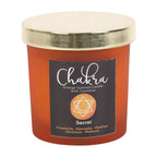 Eleanoras SACRAL CHAKRA ORANGE CRYSTAL CHIP CANDLE Candles