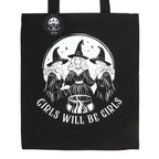 Girls Will Be Girls Witchy Polycotton Tote Bag