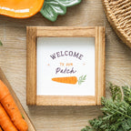 Eleanoras Welcome To Our Patch Wooden Frame Sign Signs & Plaques