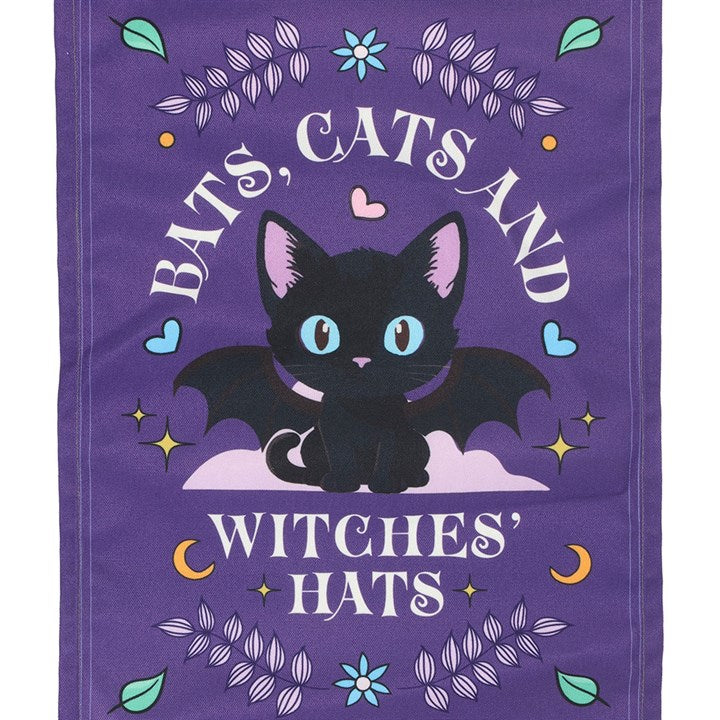 Eleanoras Bats, Cats and Witches Hats Fabric Wall Hanging Wall Hangings