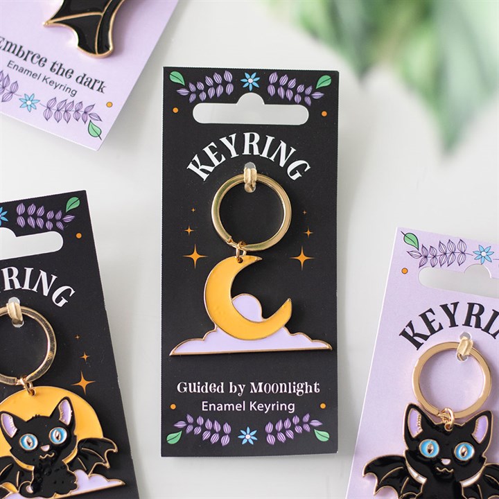 Eleanoras Guided by Moonlight Enamel Keyring Keyrings