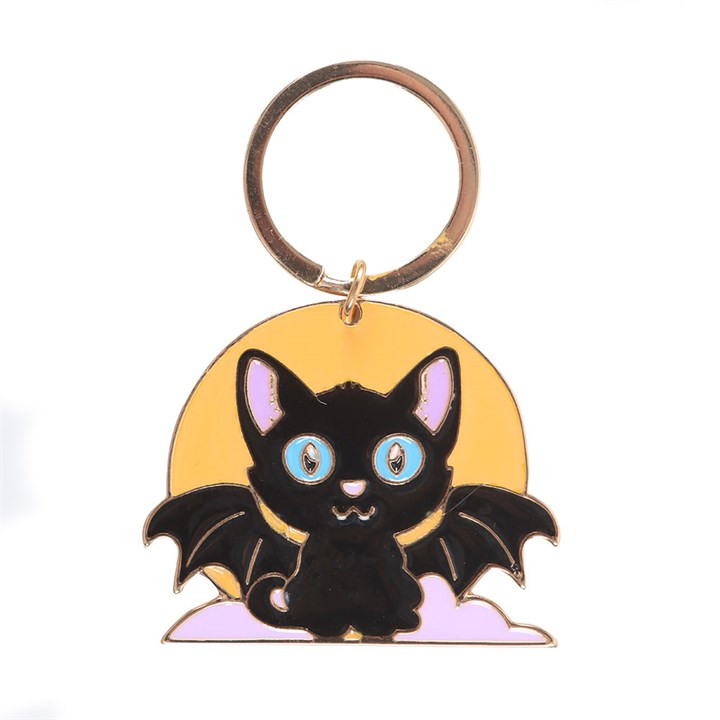 Eleanoras In My Witch Era Cat and Moon Enamel Keyring Keyrings
