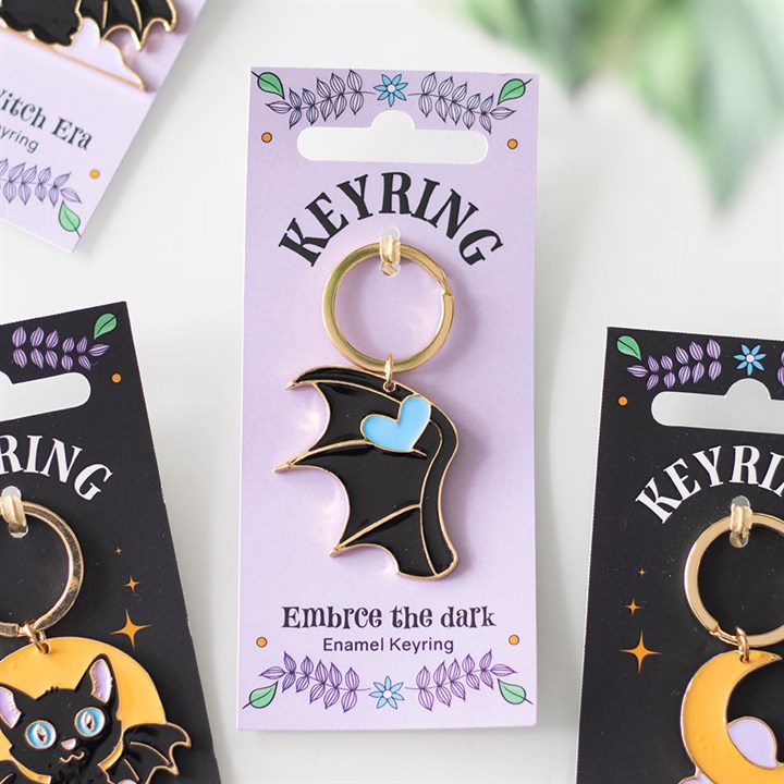 Eleanoras Embrace the Dark Enamel Keyring Keyrings