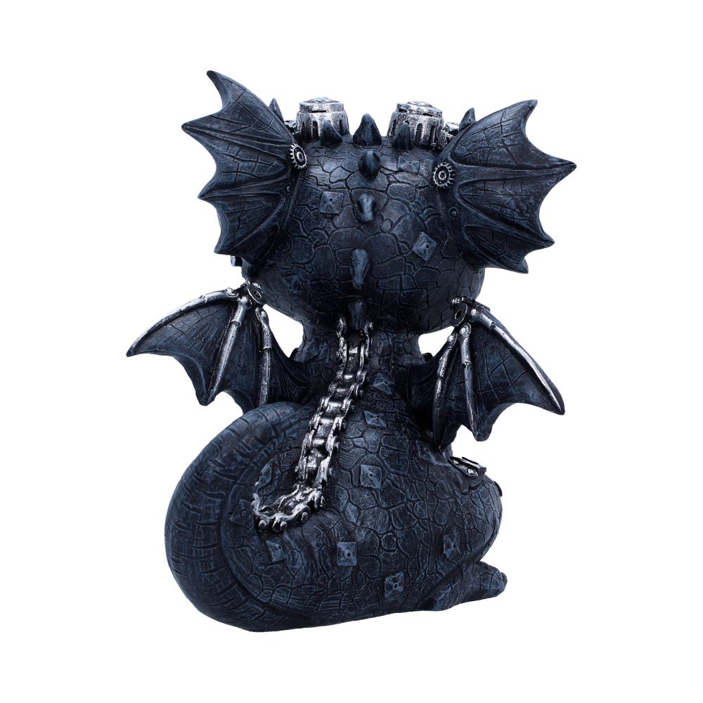 Coglet Black Steampunk Dragon Figurine 17.7cm