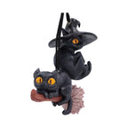 Curse and Claw Halloween Cats Hanging Ornaments | Set of 2