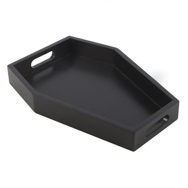 Eleanoras Plain Black Coffin Trinket Tray Trinket Dishes