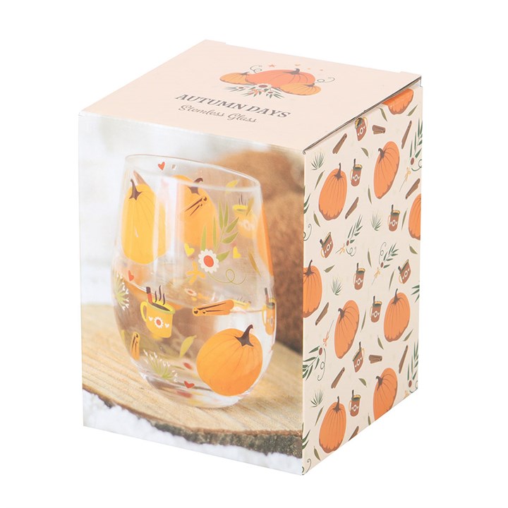 Eleanoras Autumn Days Print Stemless Glass 
