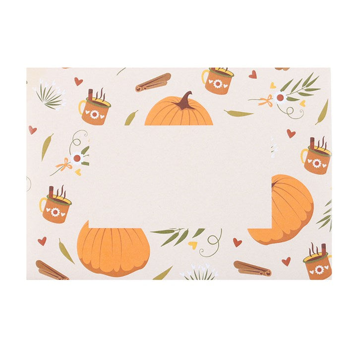 Eleanoras Pumpkin Necklace on Greeting Card 
