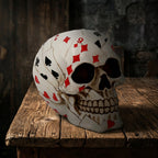 Dead Man’s Hand Playing Card Skull Ornament