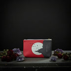 Dracula Moon Red Book Pouch Purse Clutch