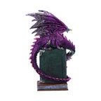 Dragon Fable Purple Dragon on Books Figurine 24cm - Nemesis Now