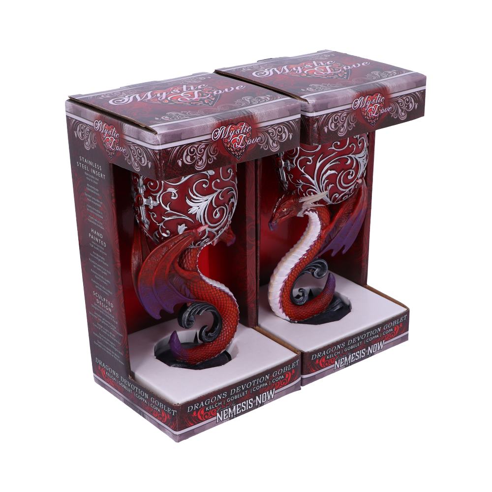 Dragons Devotion Goblets 18.5cm (Set of 2) - Nemesis Now